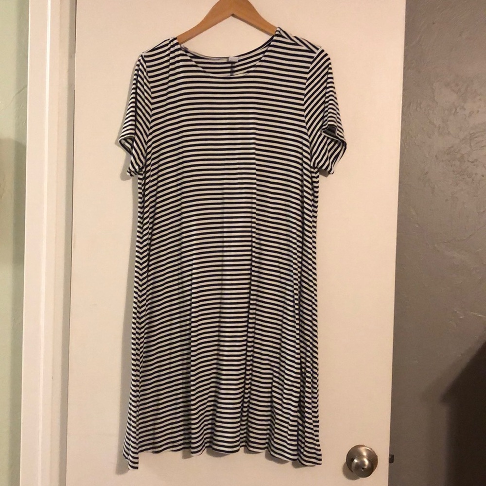 Striped tshirt dress